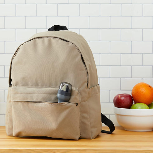 ZOKU Pocket Utensil Set, Charcoal - Stainless Steel Fork, Knife, and Spoon Nest in Hygienic Case - Portable Design for Travel, School, Work, Picni...