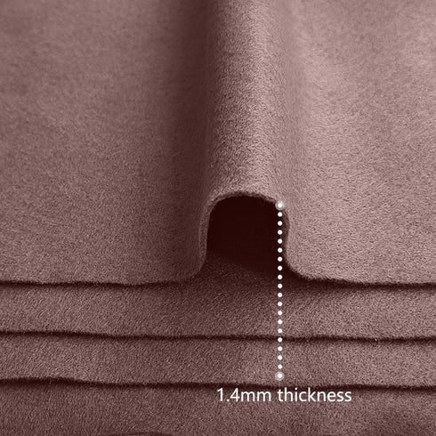 Jtnohx Color Felt, Soft Felt Sheets for Crafts, 1.4mm Thick 8"x12" Craft Felt Fabrics for Sewing Projects (Dark Brown)...
