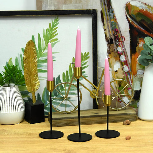 12-Piece Taper Candles, 6-Inch, Pink 12 Count (Pack of 1)...