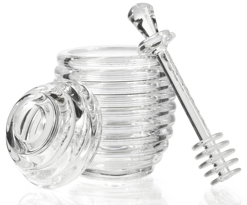 Prodyne Acrylic Honey Jar With Server, Off-white Medium...