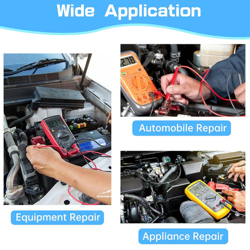 2Pcs Insulation Piercing Probe, Wire Insulation Piercing Clip, Multimeter Test Probe Tools for Voltage Voltmeter Thermometer Detect Automotive Ele...