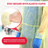 Ever Ready First Aid Isolation Gown with Elastic Wrists, Fluid Resistant, Yellow (Pack of 10)...