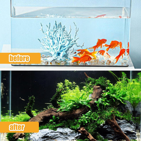 Aquarium Driftwood Natural Trunk Driftwood Assorted Branches 3.9-5.9" Assorted Trunk Terrarium Ornament(5 Pcs)...