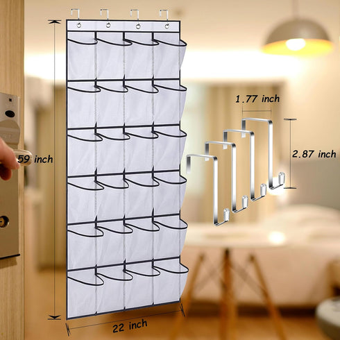 Shoe Rack,Over the door shoe organizer,Door Underwear Organizer,Door Sunglasses Storage,Food Snacks Pouches Spice Packets Storage,High heel Shoe O...