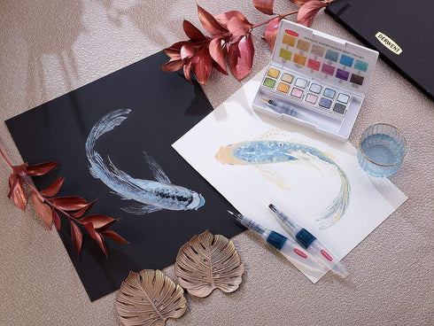 Derwent Metallic Paint 12 Pan Palette...