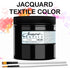 Jacquard Products Black Textile Color Fabric Paint 8-Ounces - Bundled Brush Set...