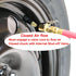 EPAuto 2 Pack Closed Flow Straight Lock-On Air Chuck with Clip, for Tire Inflator...