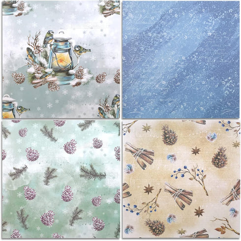 Scrapbooking Paper,Pack of 24 Sheets Designer Paper Pad 12x12 Inches Single-Sided Decorative Origami Scrapbook Paper Supplies Patterned Cardstock ...
