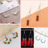 YaeYur 90Pcs White K Beading Hoop Earrings Beading Hoop Set Geometric Beading Earrings Teardrop Round Triangle Beading Hoops for Earring Making DI...