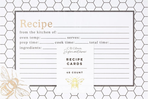 C.R. Gibson Honeycomb Hive Recipe Cards (Q12-25361)...