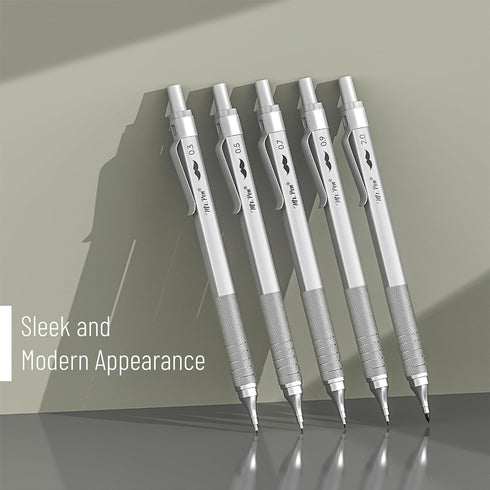 Mr. Pen- Metal Mechanical Pencil Set, 5 Sizes, 0.3, 0.5, 0.7, 0.9, 2mm, Mechanical Pencils, Sketching Pencils, Drafting Pencil, Mechanical Pencil ...