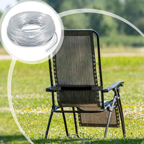 Vinyl Sling Chair Spline Outdoor Patio Chair Spline Long Solid Replacement Awning Cord Replacement Fabric Sling Chair Spline Replacement for Outdo...
