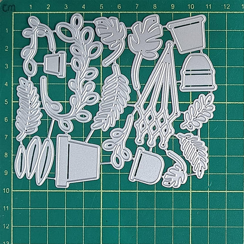 Cutting Dies Metal Stencils Scrapbooking Tools DIY Embossing Template for Paper Card Making Album Arts Crafts Supplies (Flower rack decoration-10x...