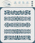 Stencils for Walls: Celtic Clip Stencil, 6 x 6.5 inch (S) - Irish Celts Viking Barrette Hairclip Knotwork Design Woven Ethnic Braided Protection K...