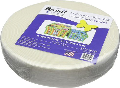 Bosal in-R-Form Plus, Single Side Fusible, 2.25" X 20yds, Color White...