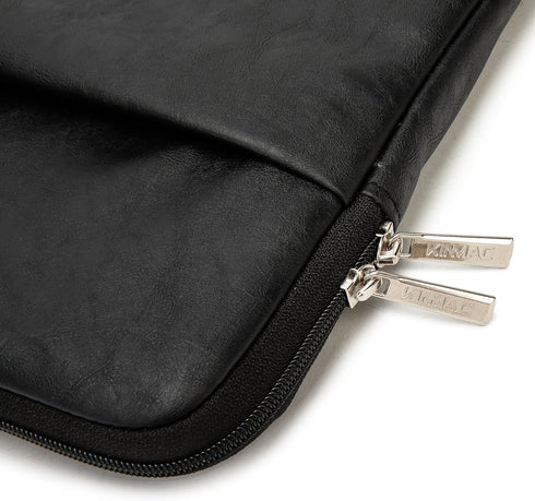 Kinmac 360° Protective Vertical Style Waterproof Laptop Sleeve Case Cover (Black PU, 15 inch-15.6 inch)......