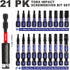 21Pieces T7-T40 Security Torx Screwdriver Bit Set,Impact Tough Magnetic Torx Head Power Bits, S2 Alloy Steel Star Bit with Impact Magnetic Bit Hol...