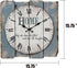 Stonebriar SB-6158A Worn Blue 15" Square White Wall Clock...