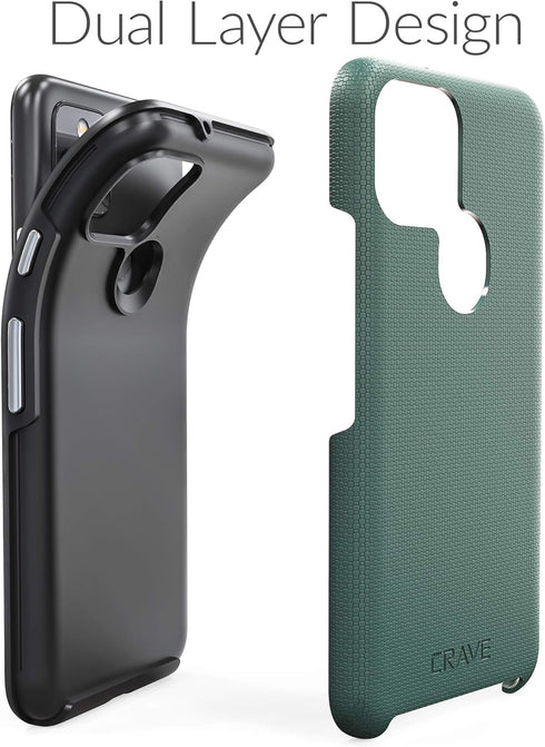 Crave Pixel 5 Case, Dual Guard Protection Series Case for Google Pixel 5 - Forest Green...