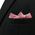 S&W SHLAX&WING Pocket Squares for Men Paisley Silver Red Pink Wedding Gift Color Edge...