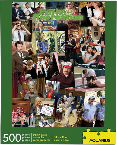 AQUARIUS Parks & Rec Collage Puzzle (500 Piece Jigsaw Puzzle) - Glare Free - Precision Fit - Officially Licensed Parks & Rec Merchandise & Collect...