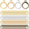 OIIKI 200 PCS Earring Hooks for Jewelry Making, Round Lever Back Earrings Jump Hook Earwires Replacement, Hypoallergenic Silver Gold Metal Brass J...