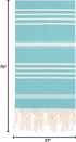 Cacala Turkish Hand Loomed Towels Peshtemal Highly Absorbent Quick and Easy Dry Soft and Comfortable for Shower, Spa, Pool, Gym and Yoga 100% Cott...