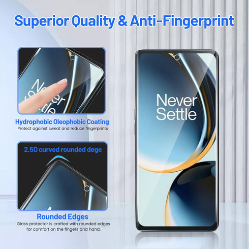 TQLGY 3 Pack Screen Protector for OnePlus Nord N30 5G with 3 Pack Camera Lens Protector, Ultra HD Tempered Glass, 9H Hardness, Anti-Scratch, Bubbl...