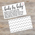 50 Sweet Heart Books for Baby Shower Request Cards - Baby Shower Invitation Inserts...