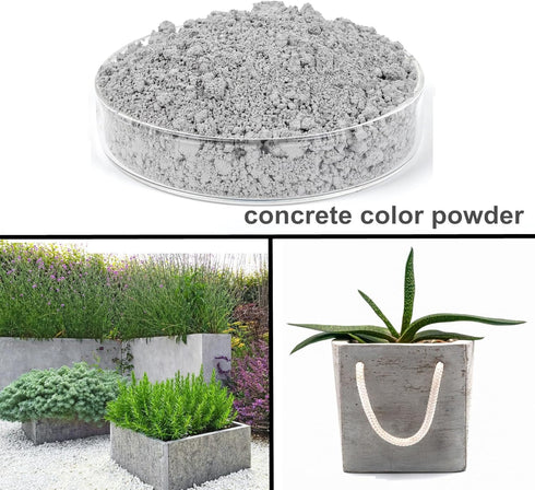 Concrete Paint, Grey Iron Oxide Powder, 8 oz, Concrete Color Pigment for Cement Mortar, Grout, Tile, Paste, Tiles, Walls...