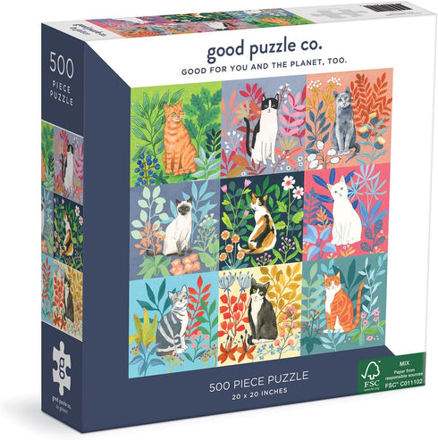 Good Puzzle Co. Cats and Flowers...