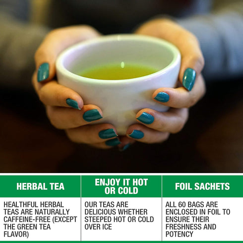 Tipson Organic Moringa Variety Sampler - 6 Flavors (60 Tea Bags),- Herbal Tea Infusions - USDA Organic, Non-GMO, and Gluten Free...