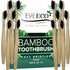 12 Count I Bamboo Toothbrush I Soft Bristles Best for Sensitive Gums I Charcoal I Vegan I Natural Wood I BPA Fee I Recyclable I Compostable I Biod...