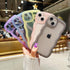 for iPhone 12 Case, Cute Kawaii Curly Wave Frame Shape Soft TPU Silicone Phone Case with iPhone 12, Shockproof Protective Phone Cover for Women Gi...