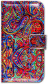 Case for Galaxy S10, Bright Paisley Pattern Flip Folio Leather Case Wallet Cover with ID Card Credit Card Slot Kickstand for Samsung Galaxy S10...