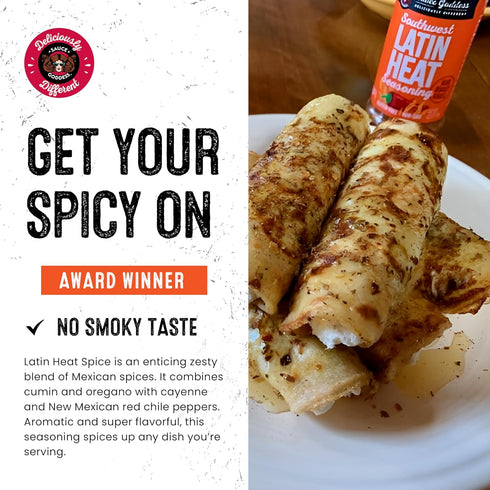 Sauce Goddess Southwest Latin Heat Shaker - BBQ Rub with Tons of Cumin and Oregano Flavor, Cayenne, and New Mexican Red Chiles. No Sugar, Low in S...
