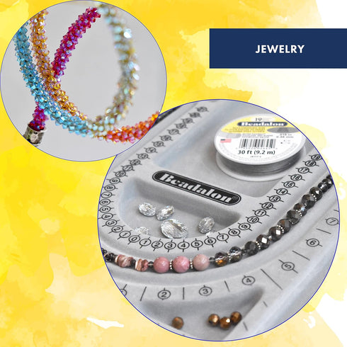 Beadalon 19 Strand Stainless Steel Bead Stringing Wire, 015 in / 0.38 mm, Black, 30 ft / 9.2 m...