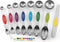 Spring Chef Stainless Steel Magnetic Measuring Spoons Set with Strong Magnets, Heavy Duty Metal Kitchen Essentials for New Home - Fits in Most Kit...