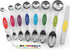 Spring Chef Stainless Steel Magnetic Measuring Spoons Set with Strong Magnets, Heavy Duty Metal Kitchen Essentials for New Home - Fits in Most Kit...