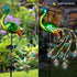 Glintoper Solar Garden Lights, 39 Inch Height Outdoor Metal Peacock Decorative Garden Stakes, Mothers Day Ideal Gifts, Waterproof Path Lights Lawn...