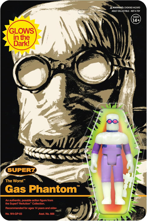 Super7 The Worst Killer Gas Phantom (Monster Glow) - 3.75" The Worst Action Figure Collectibles and Retro Toys...