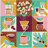 Galison Coffeeology Puzzle, 500 Pieces, 20” x 20” – Coffee Jigsaw Puzzle with Beautiful Illustrations by Marisol Ortega – Thick Sturdy Pieces, Cha...