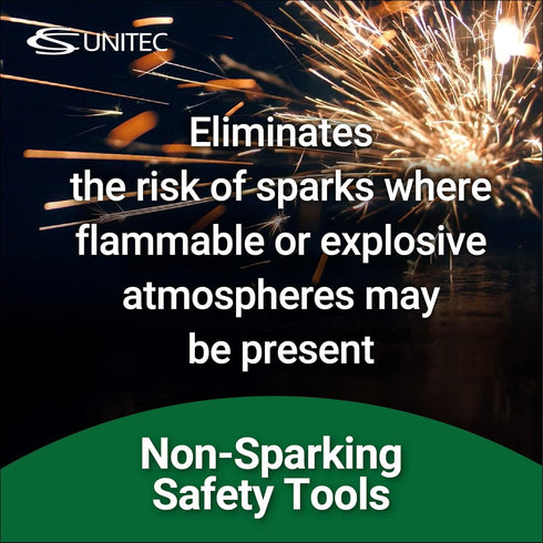 CS Unitec | Non-Sparking Aluminum Bronze Flange Wedge with Lanyard Hole | Metal Pipefitting Welding Tool | 1/2 in x 3/4 in x 4 in (Pack of 1)...