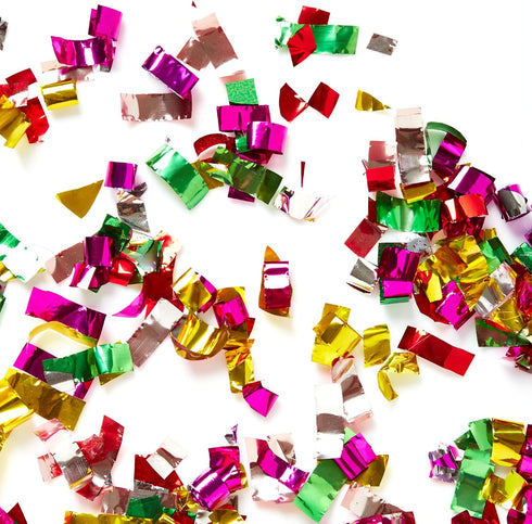 LARGE Metallic Confetti – Jumbo Mylar Rainbow Foil Confetti Bag Perfect for New Years, Surprise Parties, Birthdays, Photoshoots, Engagements & Wed...