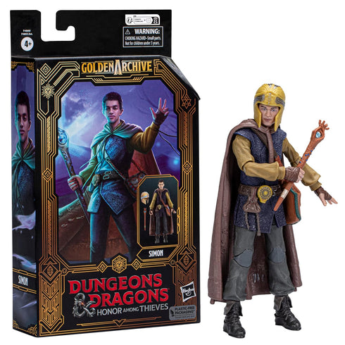 Dungeons & Dragons Honor Among Thieves Golden Archive Simon Collectible Figure 6-Inch Scale D&D Action Figures...