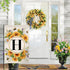 Monogram Letter H Garden Flag Summer Sunflower 12x18 Vertical Double Sided Spring Floral Bee Outside Decorations Small Burlap Family Last Name Ini...