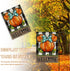Welcome Fall Cartoon Mouse Pumpkin Decorative Garden Flag, Autumn Thanksgiving Buffalo Plaid Check Yard Outside Decorations, Farmhouse Rustic Outd...