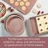 Farberware Nonstick Bakeware Meatloaf/Nonstick Baking Loaf Pan - 9 Inch x 5 Inch, Rose Gold...