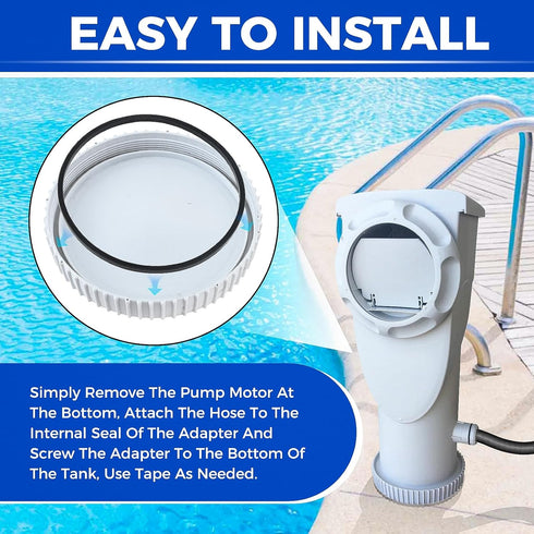 Conversion Kit for Skimmer Pump Compatible with Summer Waves SFX1000 SFX1500 SFX600 SFX1500S, Convert to Sand Pump Compatible Equipment...