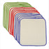 OsoCozy Flannel Cloth Baby Wipes - Reusable and Washable Saves Money - 15 Pack Unbleached/Natural 100% Cotton - Soft and Durable - Colorful Outer ...